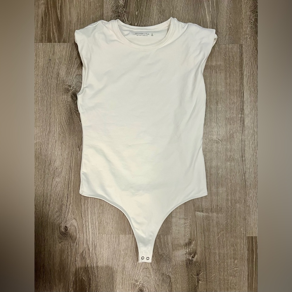 Abercrombie and Fitch Crew Shell Bodysuit - White